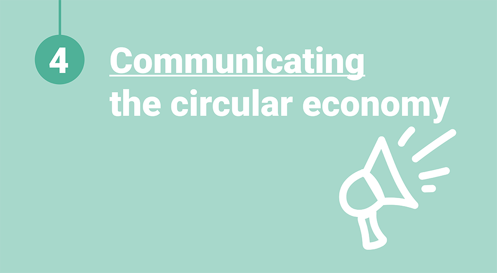 Share you achivements with the circular globe label Communicating the circular economy